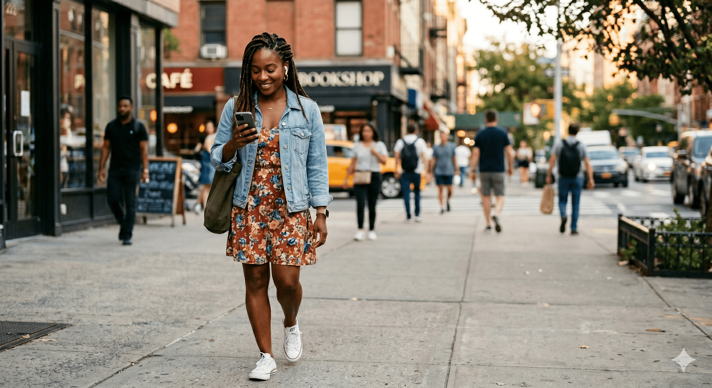 A Black woman in quiet reflection